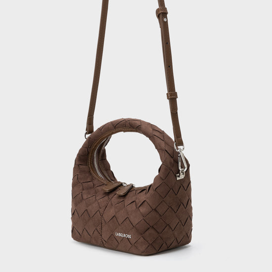 Borsa a mano WEAVE - CHOCOLATE