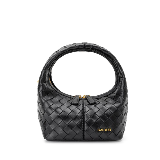 WEAVE ICON hand bag - BLACK
