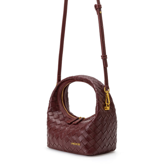 WEAVE ICON handbag - BURGUNDY