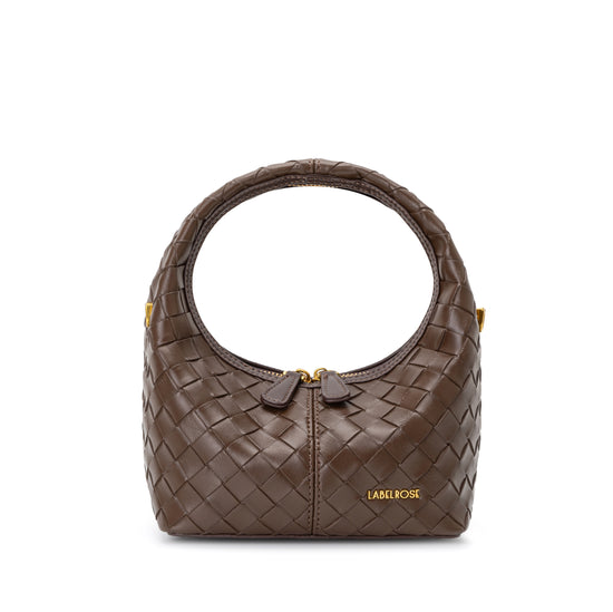 Borsa a mano WEAVE ICON - CHOCOLATE