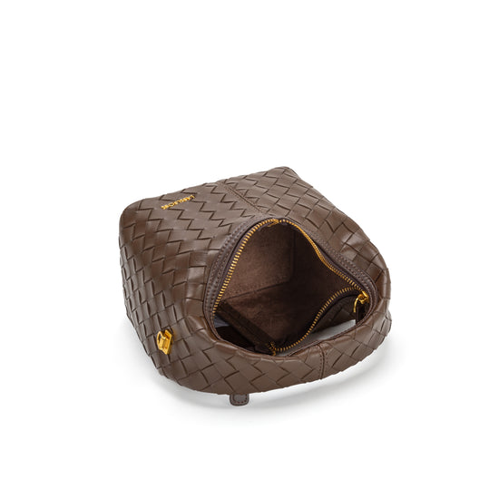 Borsa a mano WEAVE ICON - CHOCOLATE