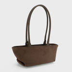 JAY SUEDE Shoulder Bag - WINE CHOCOLATE