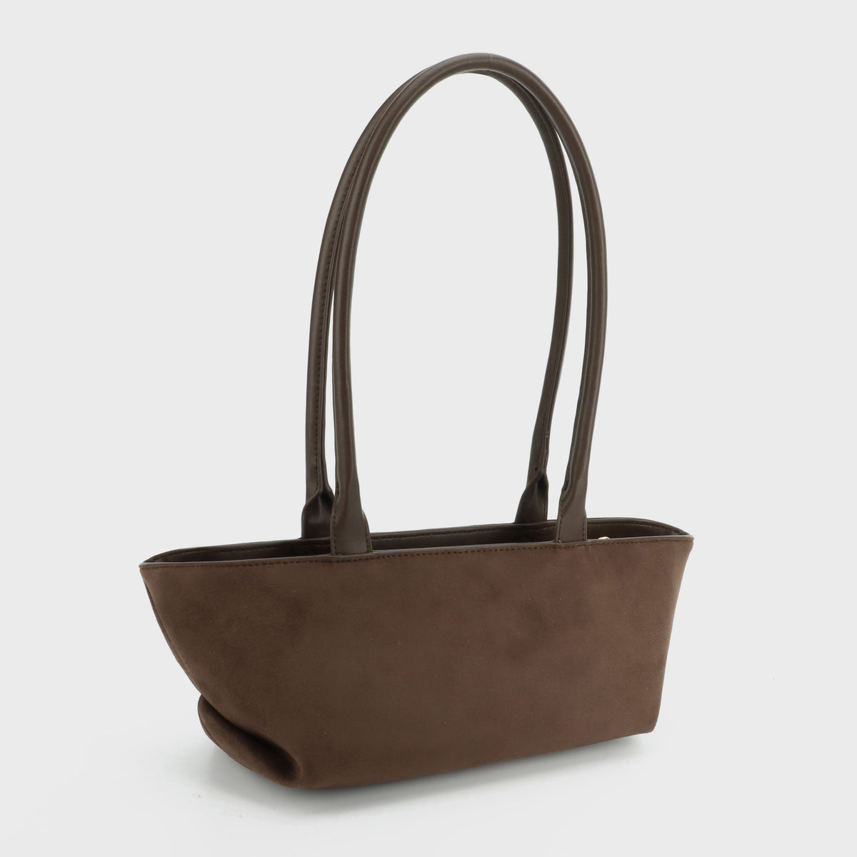 JAY SUEDE Shoulder Bag - WINE CHOCOLATE