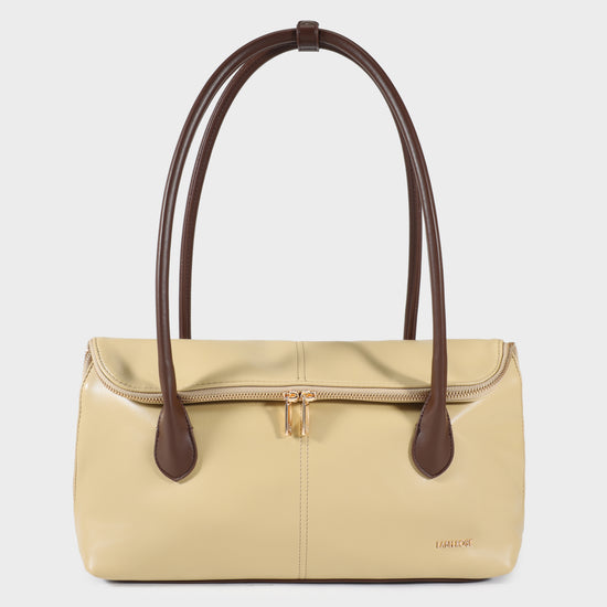 MELROSE Shoulder Bag - NUT CREAM