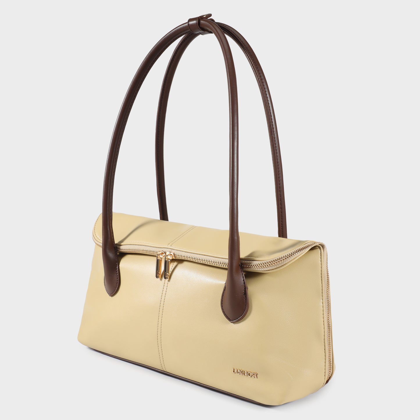 Borsa a spalla MELROSE - NUT CREAM