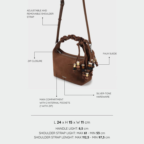Borsa a mano AVELINE - BROWN