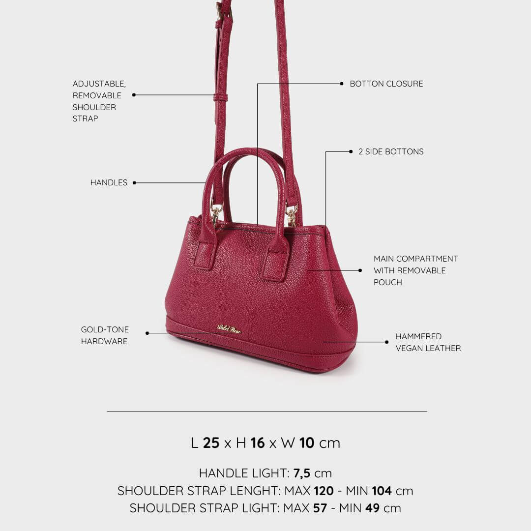 Borsa a mano LILITH - CHERRY