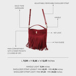 Borsa a secchiello RILEY - BORDEAUX