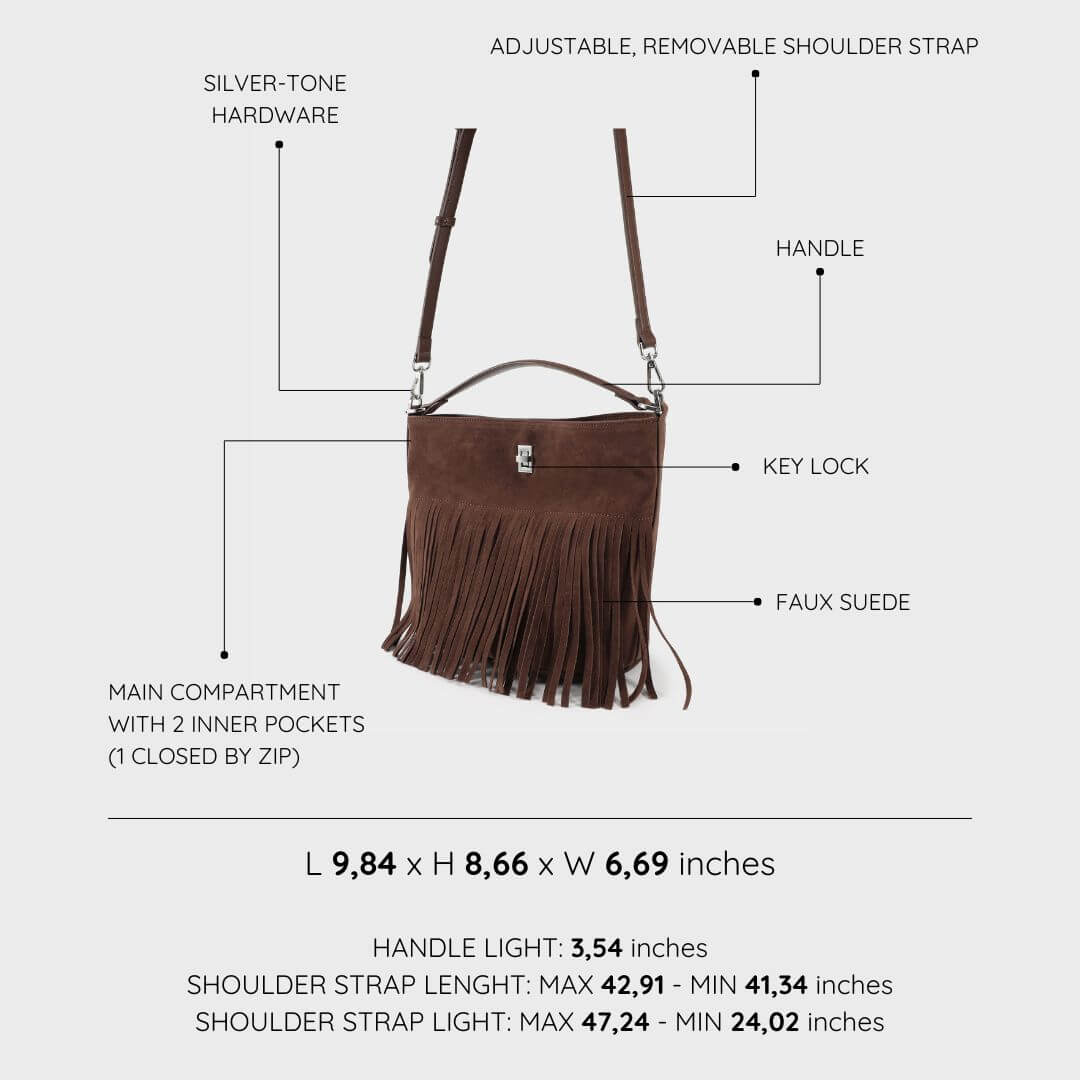 RILEY Bucket Bag - BROWN