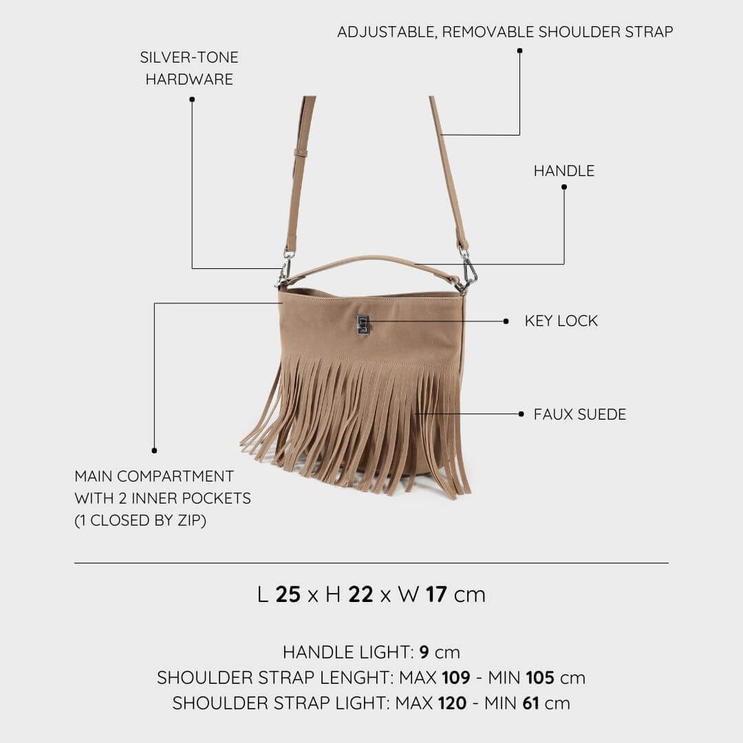 RILEY Bucket Bag - TAUPE