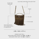 Borsa a secchiello RILEY - VERDE