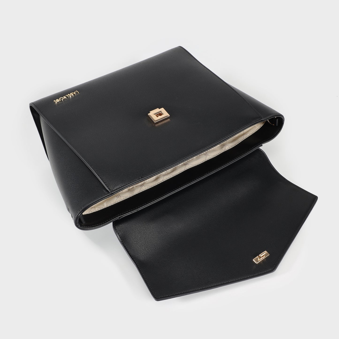 Borsa a mano AIDA BIG - NERO GOLD