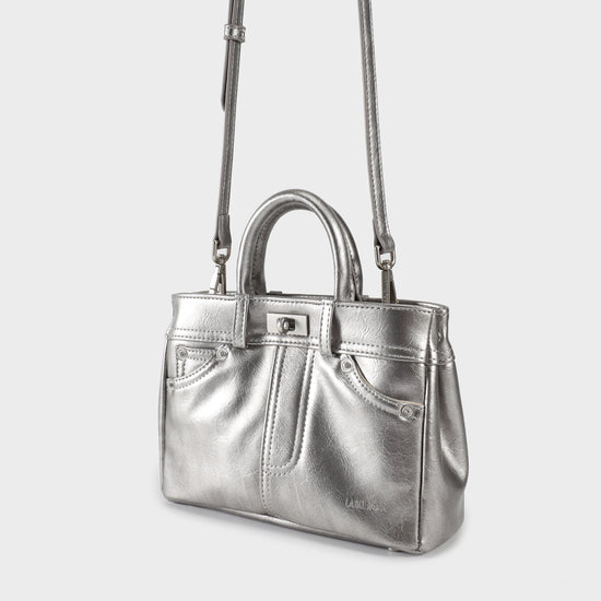 AUDREY Handbag - GUNMETAL