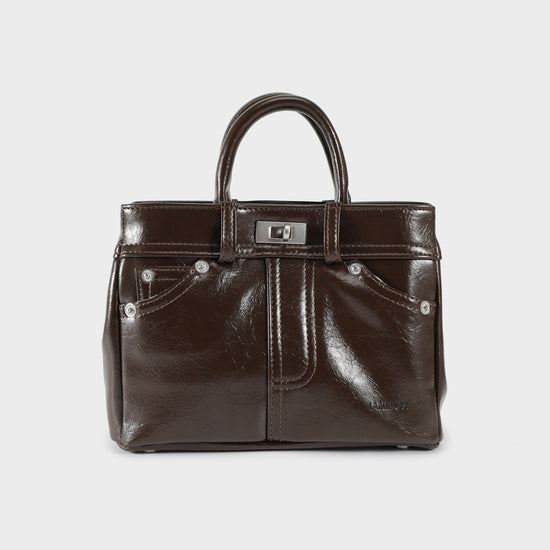 AUDREY Handbag - BROWN