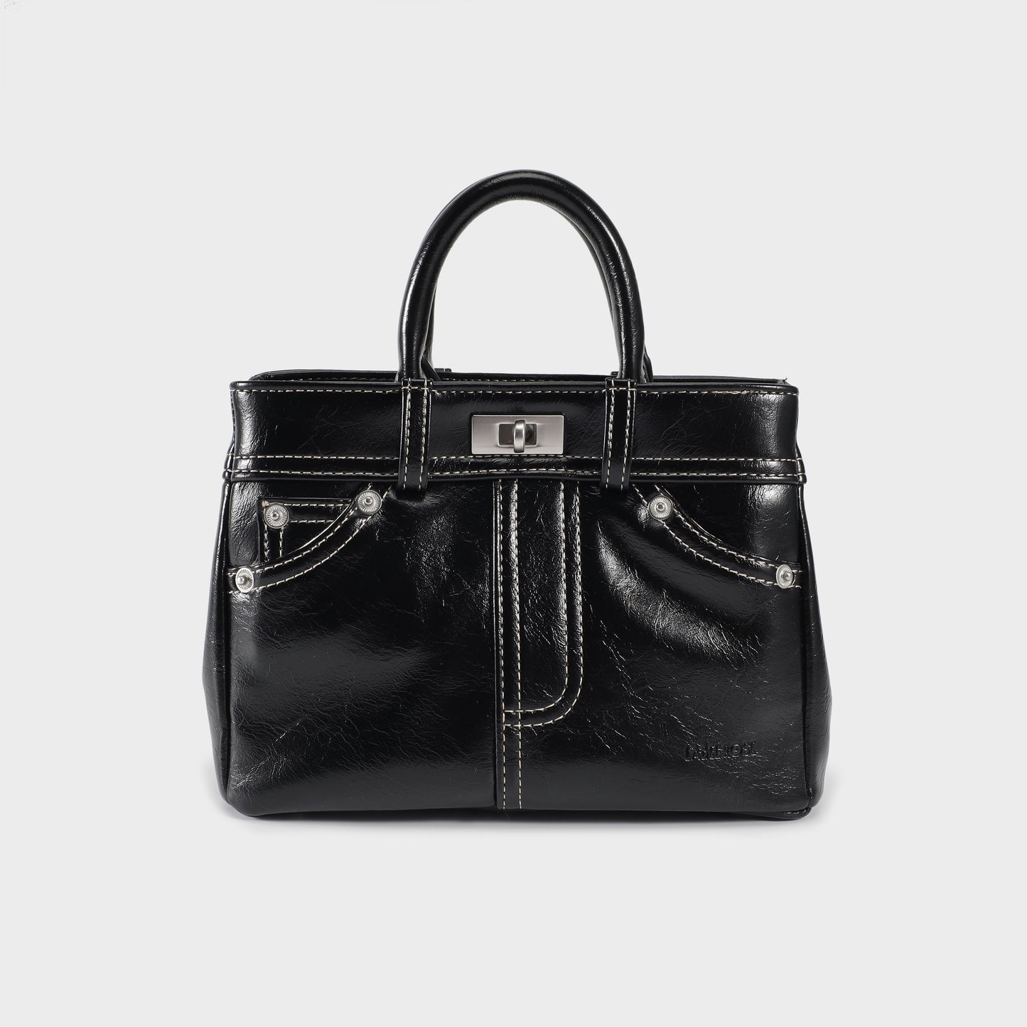 Borsa a mano AUDREY - NERO SILVER