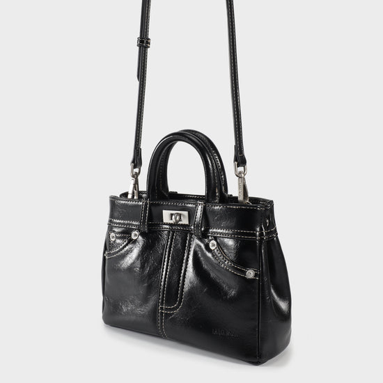 Borsa a mano AUDREY - NERO SILVER