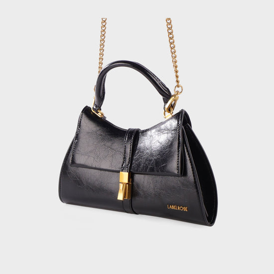Bolso de mano CHERIE- BLACK LOVE GOLD