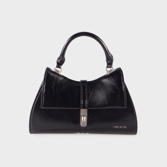 Borsa a mano CHERIE- BLACK LOVE SILVER