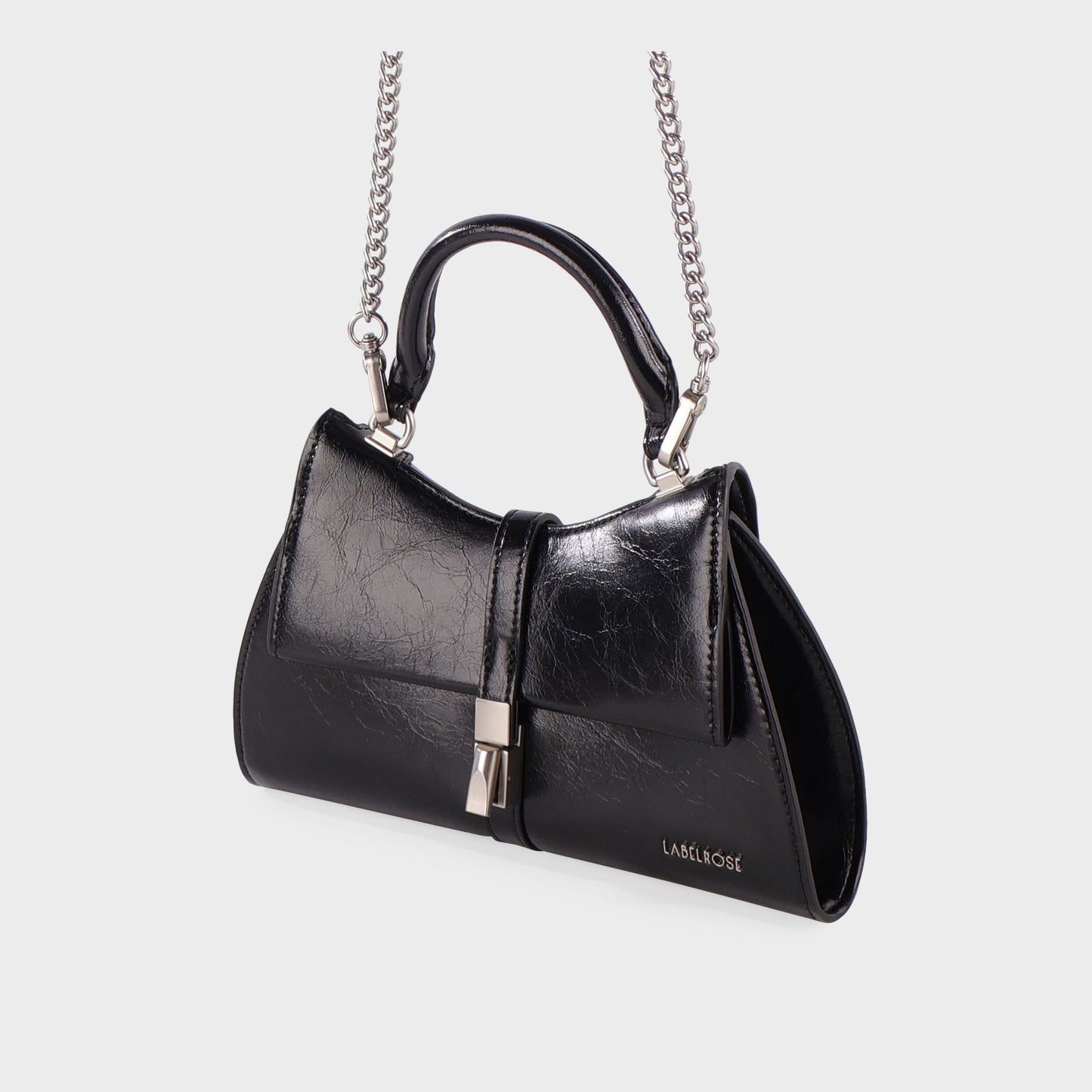Borsa a mano CHERIE- BLACK LOVE SILVER