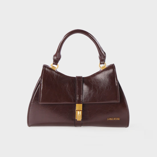 Borsa a mano CHERIE- DARK BROWN GLOW