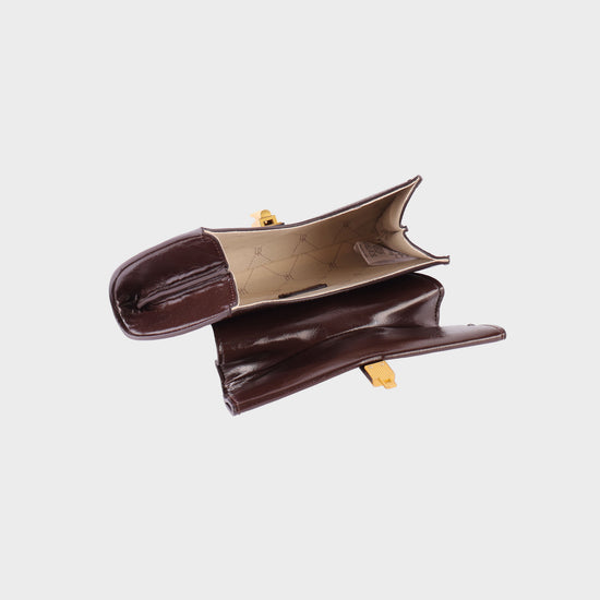 Borsa a mano CHERIE- DARK BROWN GLOW