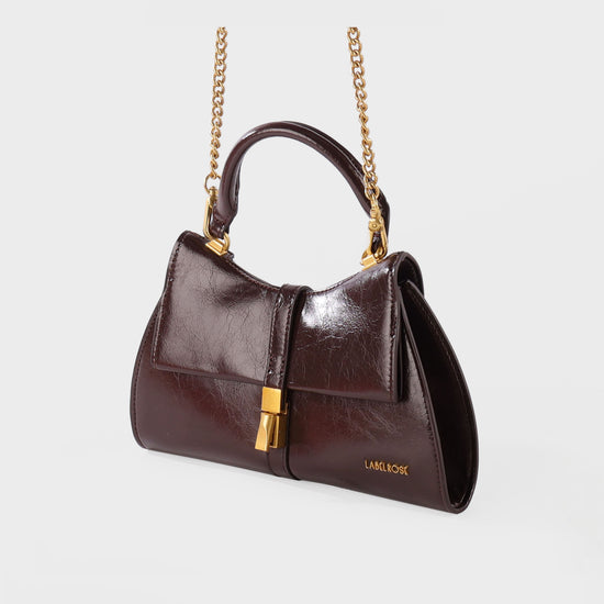 Borsa a mano CHERIE- DARK BROWN GLOW