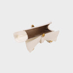 Borsa a mano CHERIE- WHITE SATIN GOLD