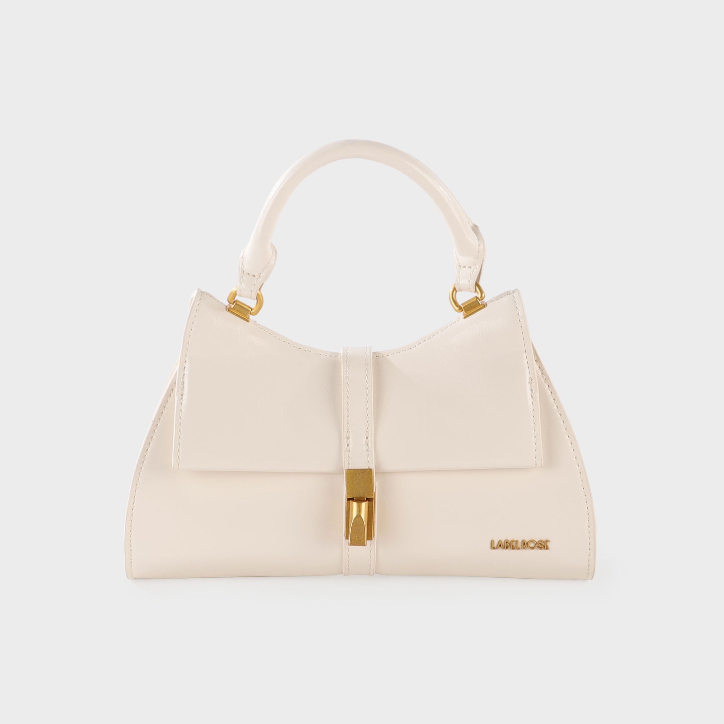 Borsa a mano CHERIE- WHITE SATIN GOLD