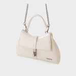 Borsa a mano CHERIE- WHITE SATIN SILVER