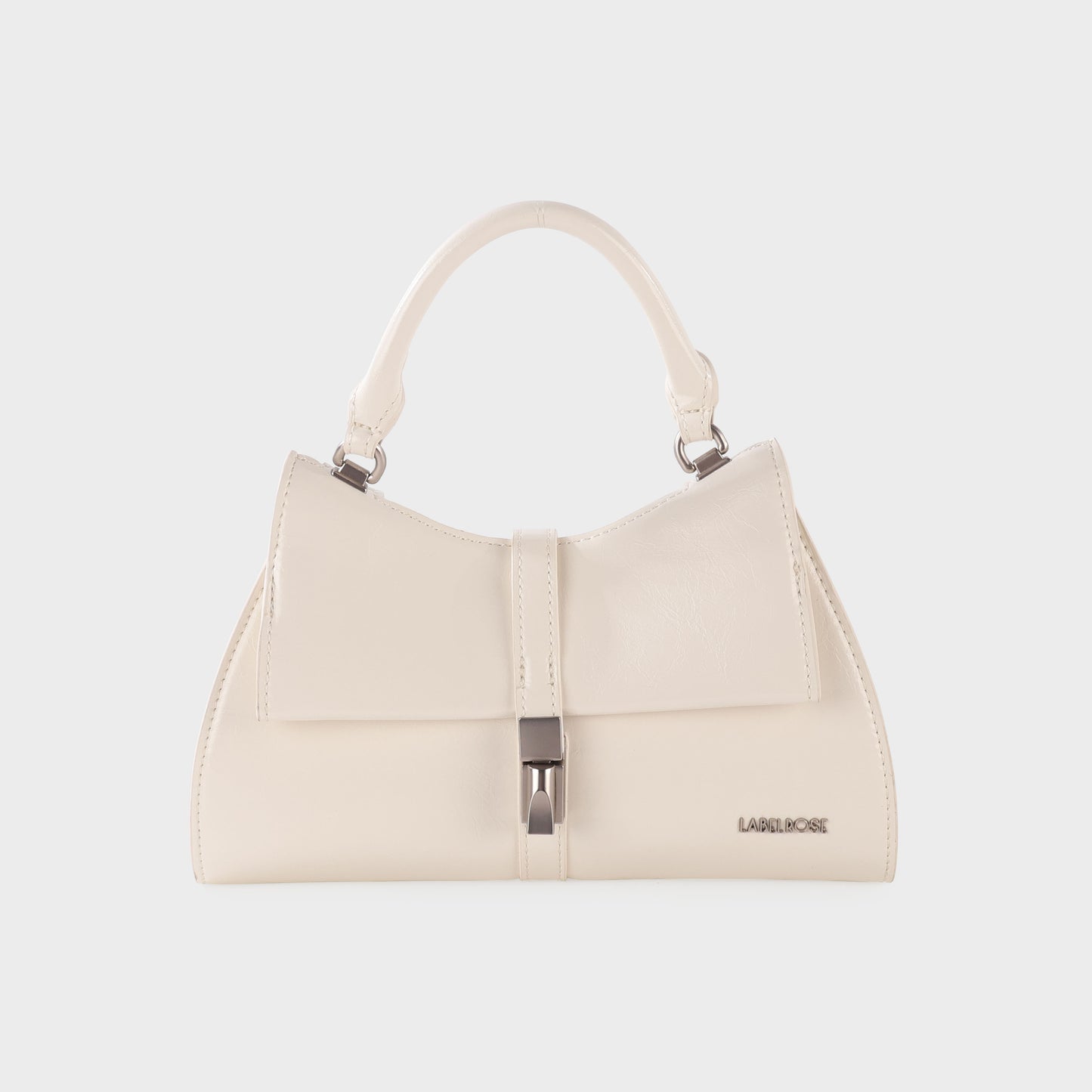 Borsa a mano CHERIE- WHITE SATIN SILVER