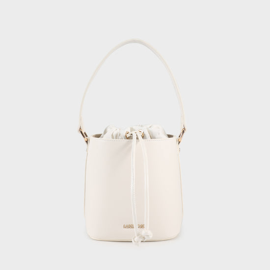 GINEVRA Bucket Bag - WHITE