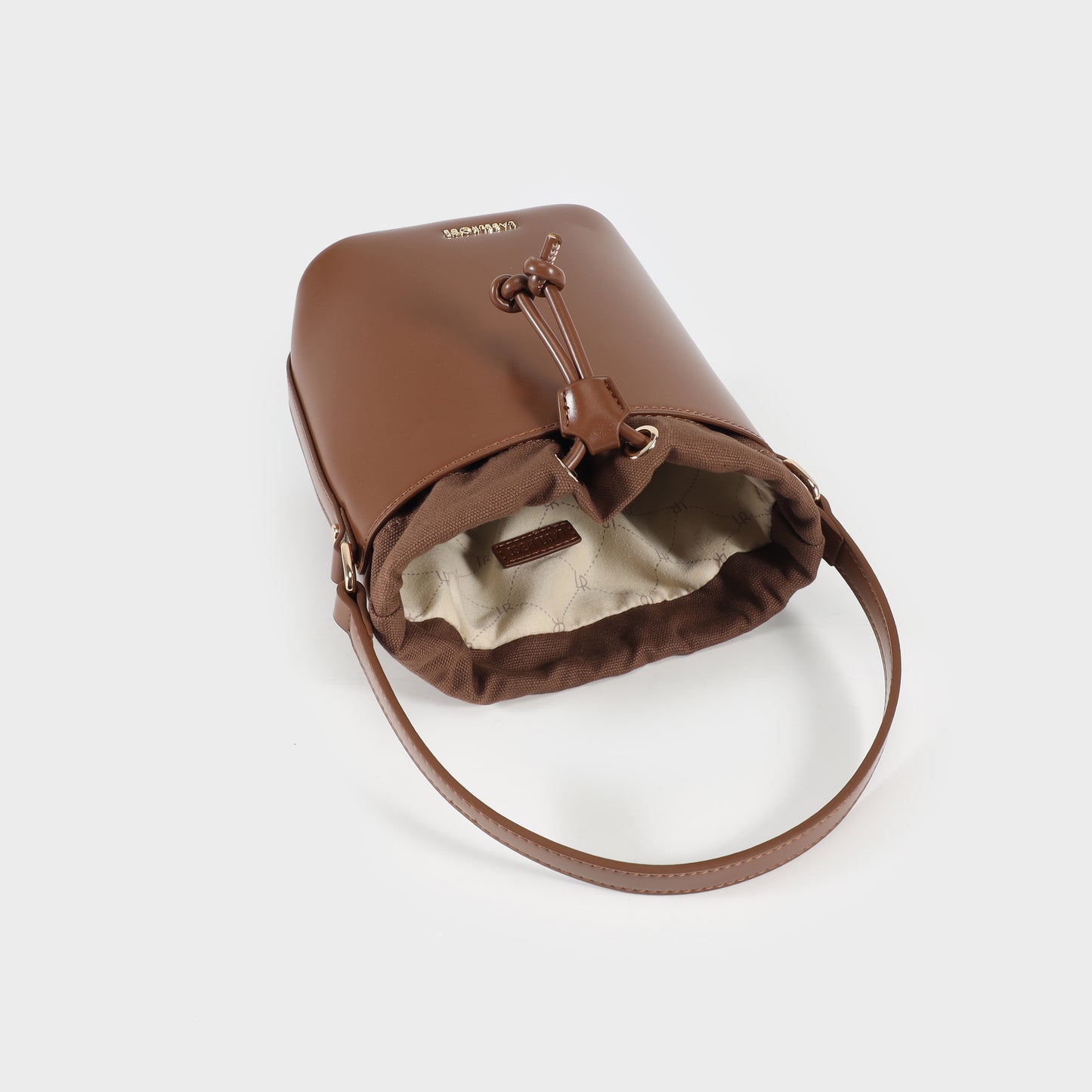 GINEVRA Bucket Bag - BROWN