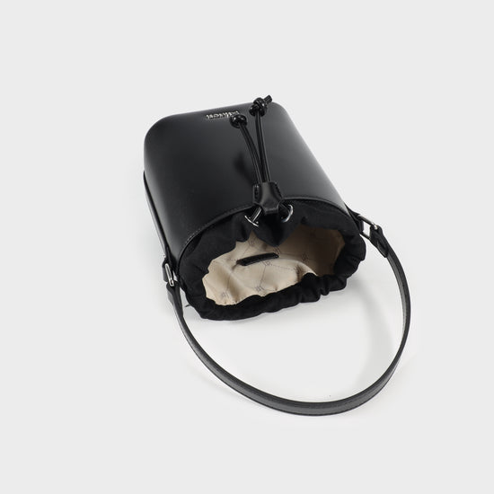 GINEVRA Bucket Bag - BLACK