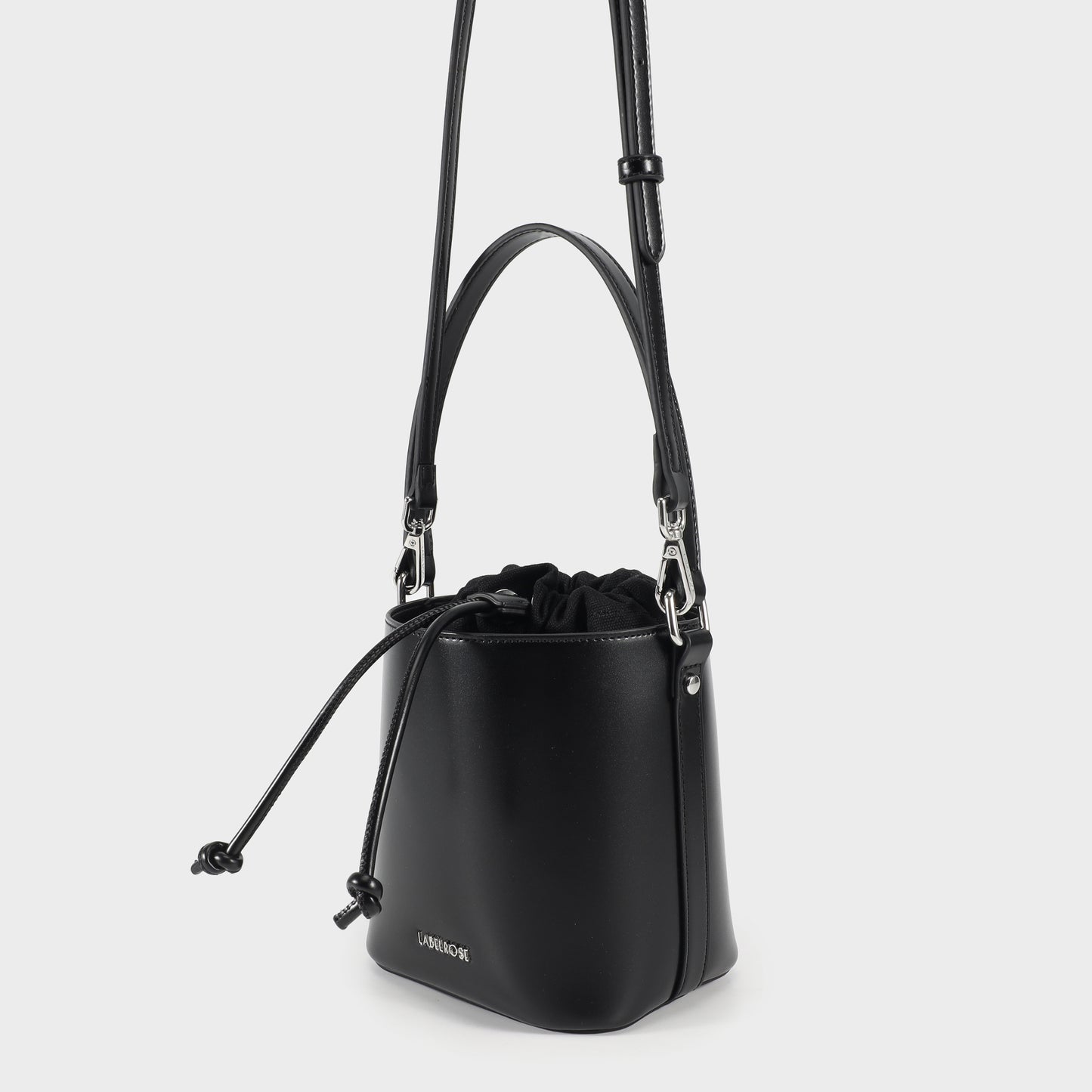 GINEVRA Bucket Bag - BLACK