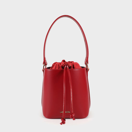 GINEVRA Bucket Bag - RED