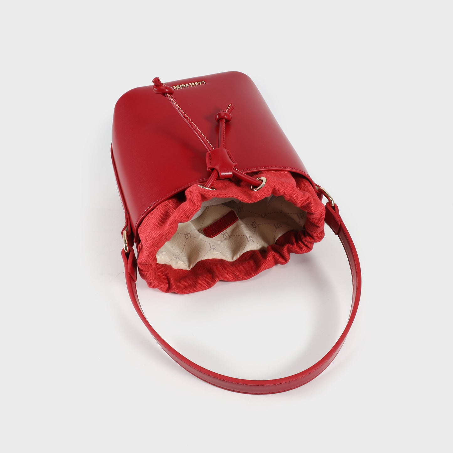 GINEVRA Bucket Bag - RED