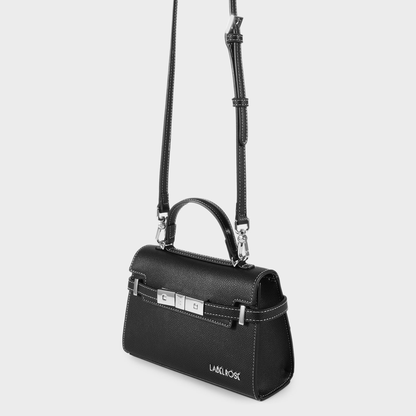 Borsa a mano GRACE 20X14 - BLACK SILVER