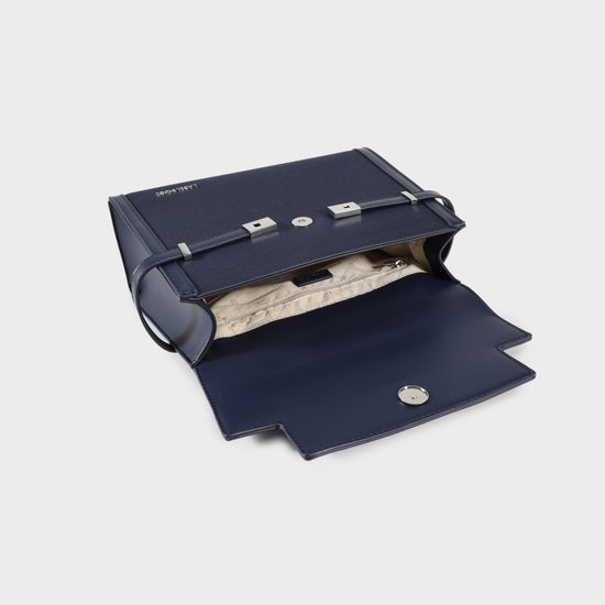 GRACE SUEDE BIG Handbag - BLUE