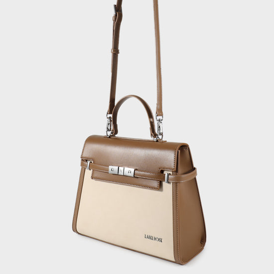 GRACE SUEDE BIG Handbag - TAUPE