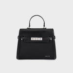 Bolso GRACE SUEDE MEDIANO - NEGRO