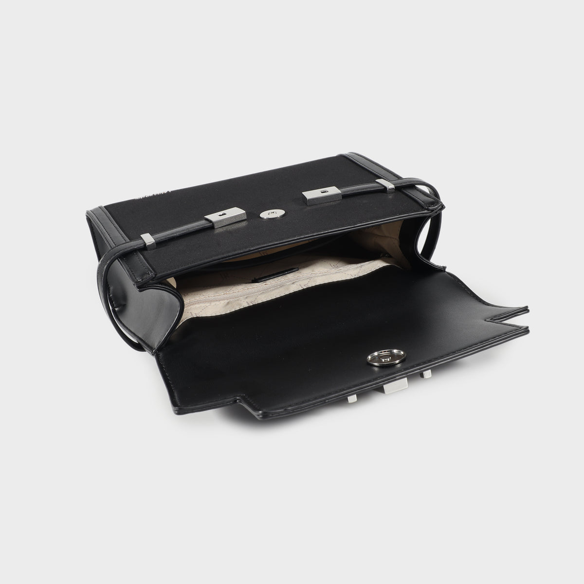 Bolso GRACE SUEDE MEDIANO - NEGRO