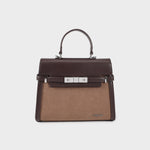 Bolso GRACE SUEDE MEDIANO - MARRÓN
