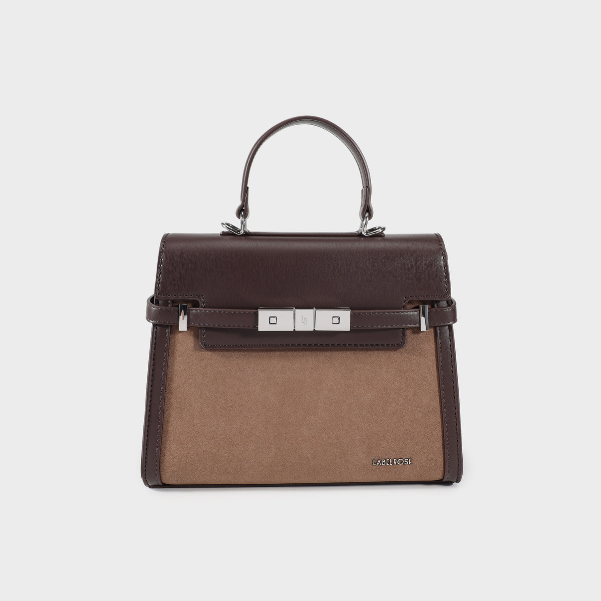 Bolso GRACE SUEDE MEDIANO - MARRÓN