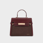 GRACE SUEDE MEDIUM handbag - BURGUNDY