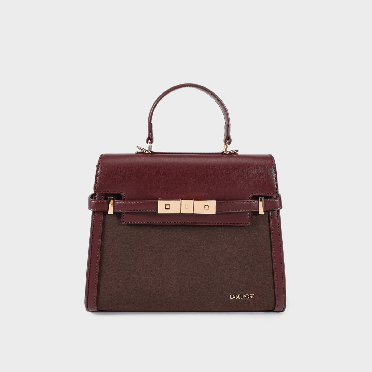 GRACE SUEDE MEDIUM handbag - BURGUNDY