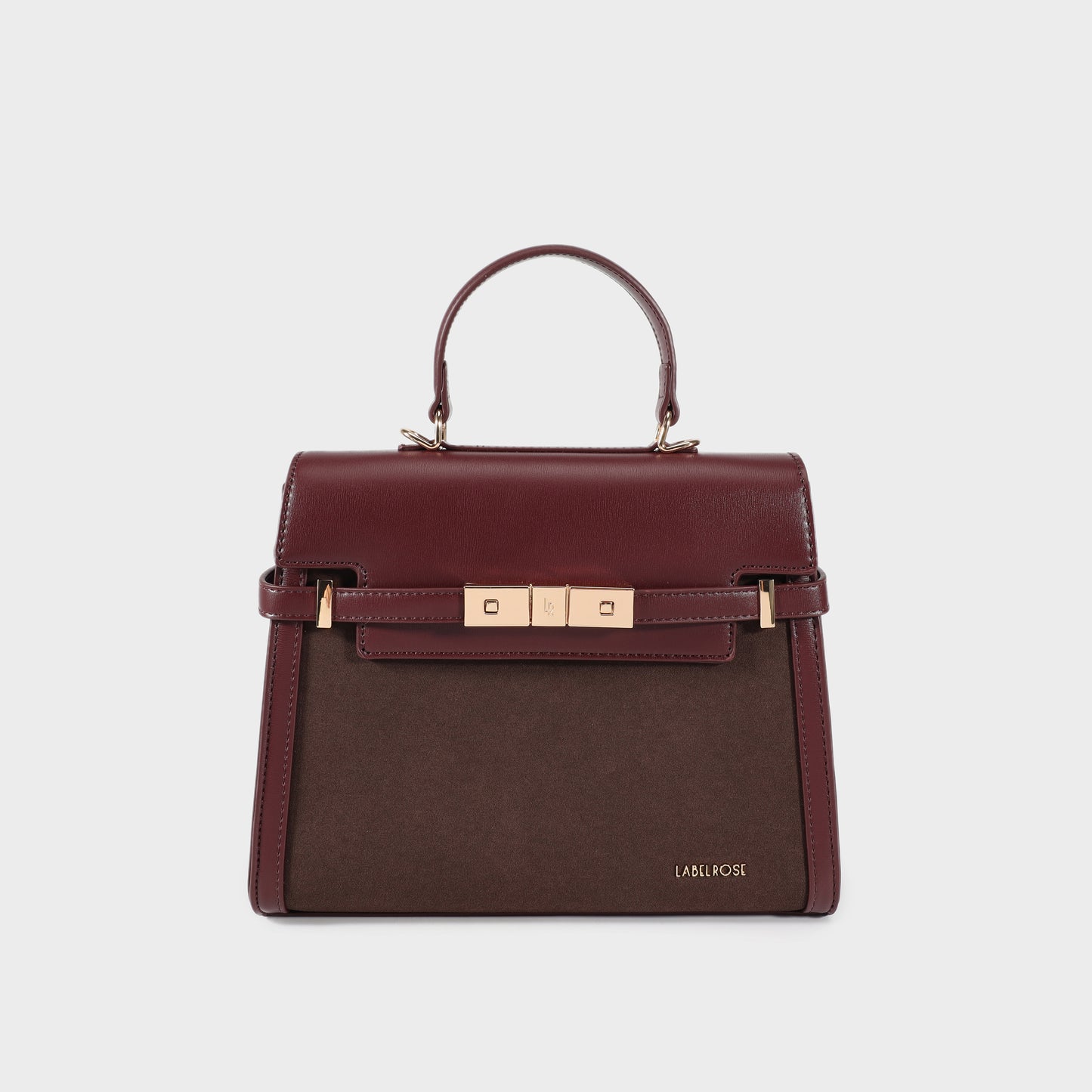 Borsa a mano GRACE SUEDE MEDIUM - BURGUNDY