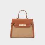 GRACE SUEDE MEDIUM Handbag - CAMEL