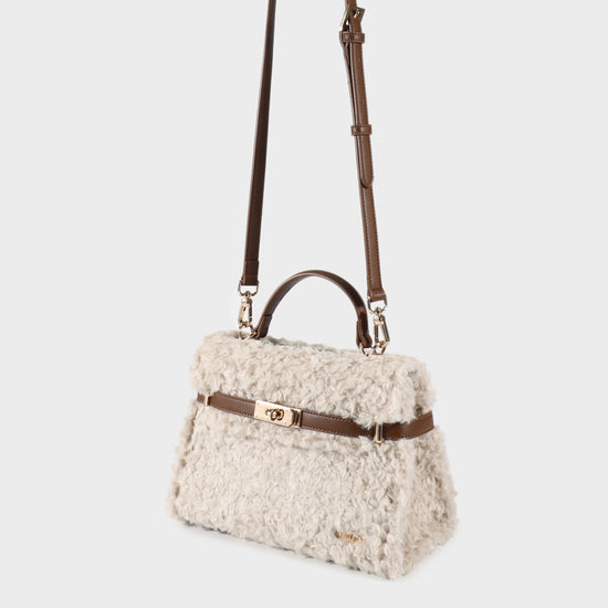 Borsa a mano GRACE TEDDY- CREAM