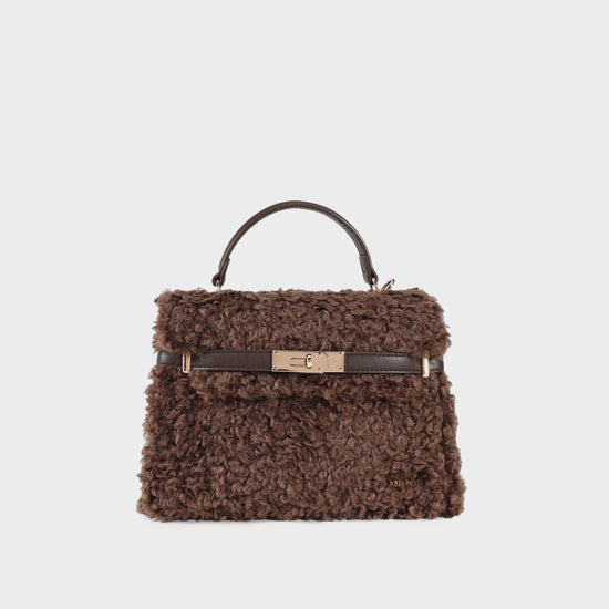 Borsa a mano GRACE TEDDY- DARK BROWN