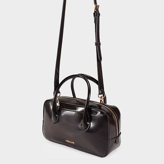 Borsa a mano IRIS - DARK BROWN